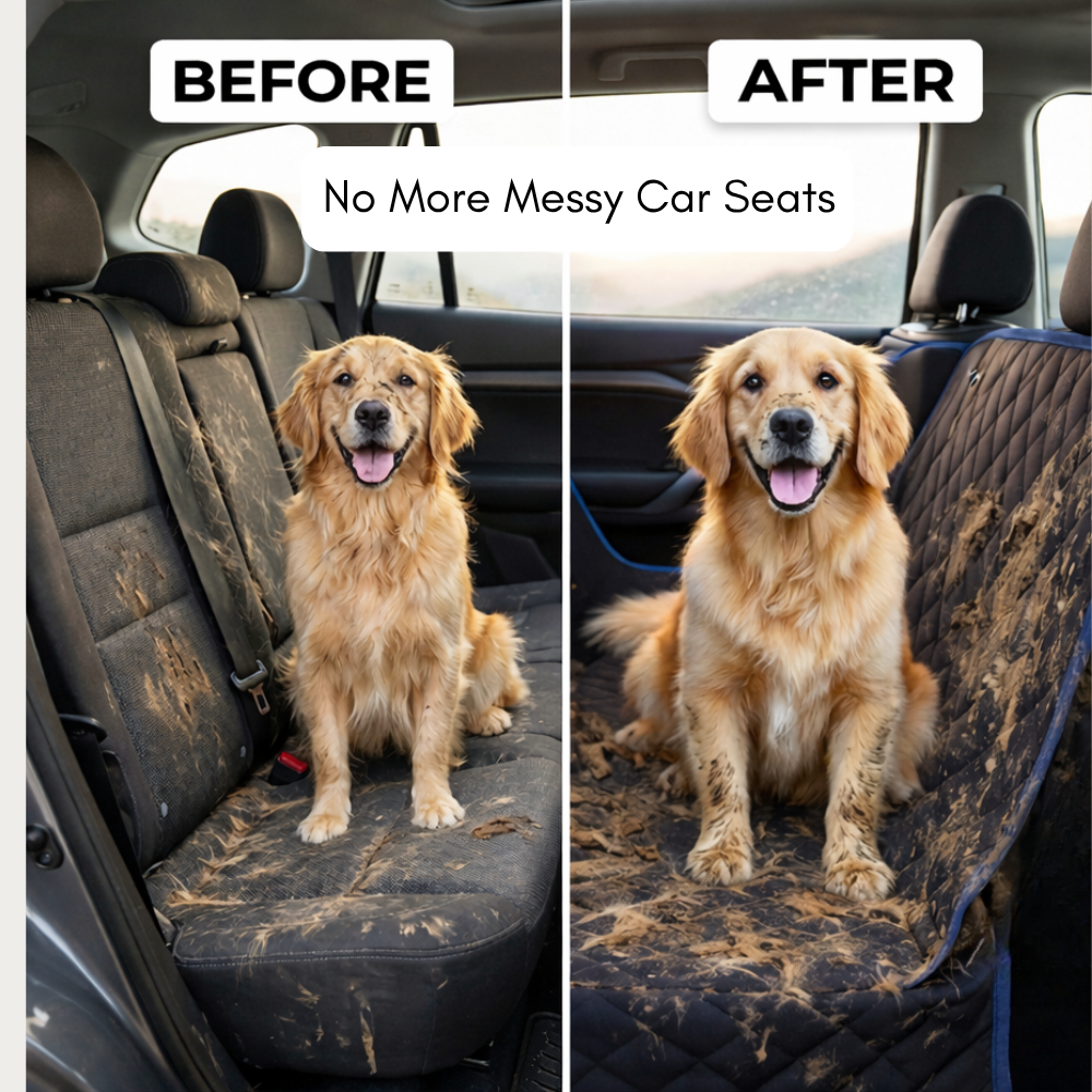 Premium Pet Seat Cover (Waterproof, Non-Slip Hammock for Cars & SUVs)