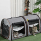 Portable Soft-sided Pet Cat Carrier With Divider