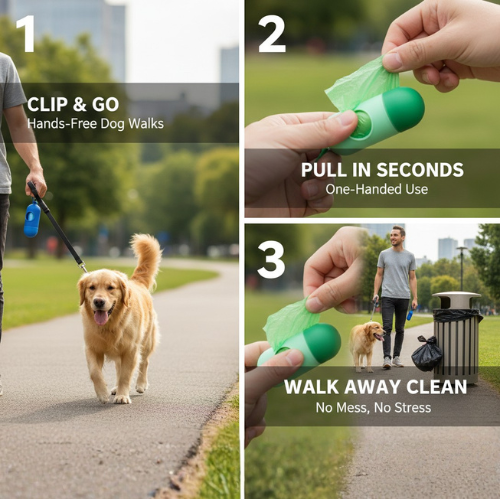 Pet Trash Bag Dog Poop Bags For Waste Refuse Cleanup