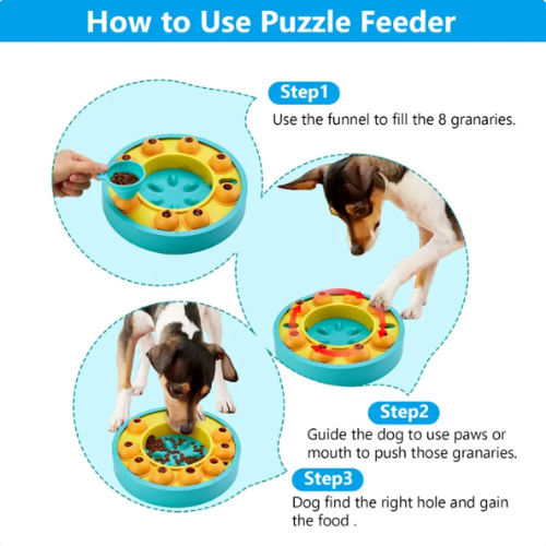 Interactive Dog Puzzle Feeder Bowl
