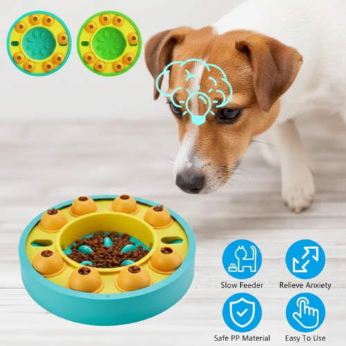 Interactive Dog Puzzle Feeder Bowl