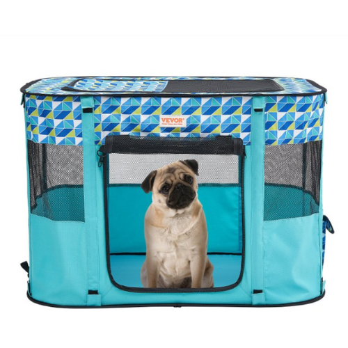 Portable Foldable Pet Playpen for Dogs & Cats